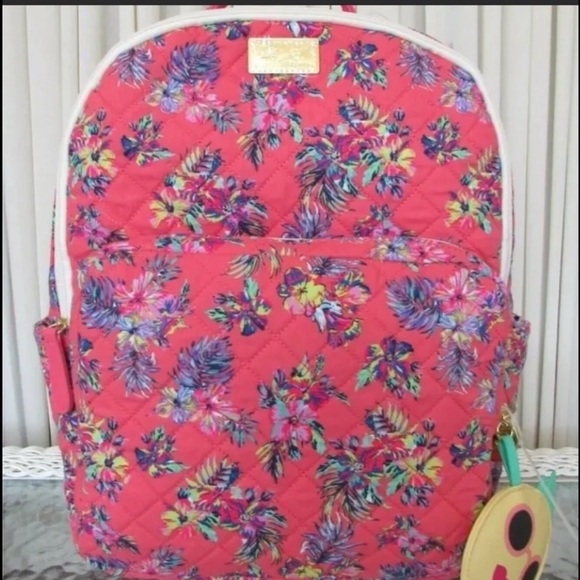 Betsey Johnson Pink Floral  Backpack - Picture 4 of 10